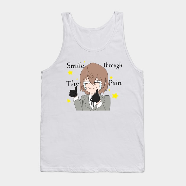 Akechi Smiling through the Pain Tank Top by AdorableArts